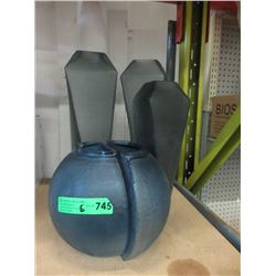 6 New Glass Vases