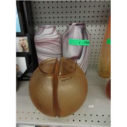 4 New Glass Vases