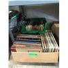 Image 1 : Tote & Box of Vintage Records