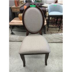 New Home Elegance Upholstered Cameo Back Chair