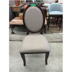 New Home Elegance Upholstered Cameo Back Chair