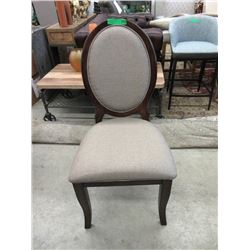 New Home Elegance Upholstered Cameo Back Chair