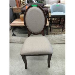 New Home Elegance Upholstered Cameo Back Chair