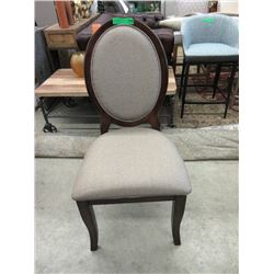 New Home Elegance Upholstered Cameo Back Chair