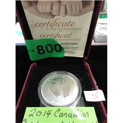 2014 Canadian .9999 Fine Silver Ltd. Edition Coin