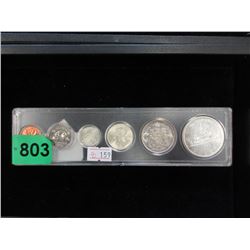 1966 Canadian Coin Set - Penny through Dollar