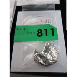 1 Ounce .999 Fine Silver Hand Poured Eagle Head