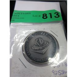 27.8 Gram "Kamloops Coin Club" .925 Silver Round