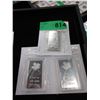 Image 1 : Three .999 Silver Plated 1 Ounce Maple Leaf Bars