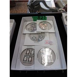 20 One Gram .999 Fine Silver Assorted Mini Bars
