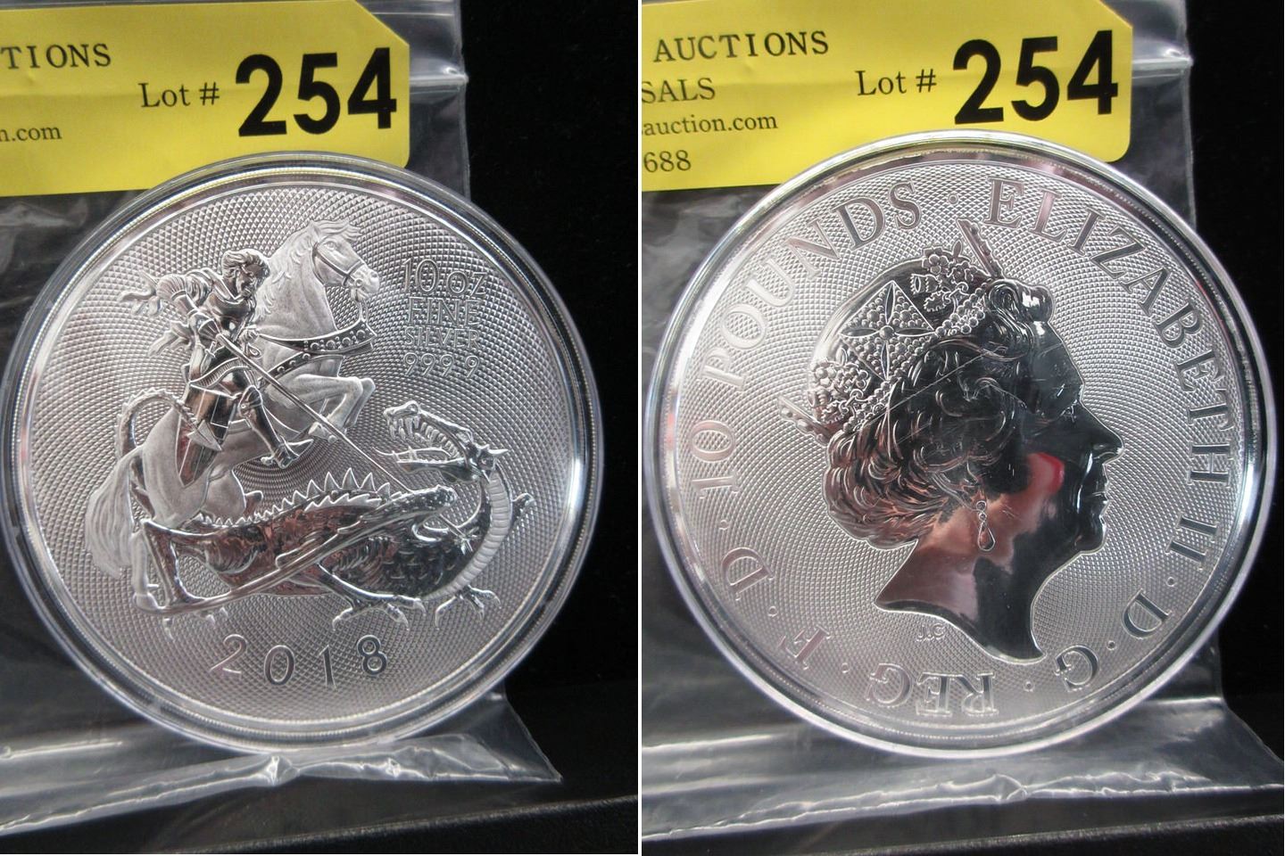 10 Ounce 2018 UK Mint .9999 Silver Coin