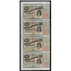 Image 1 : Uncut Sheet of (4) State of Louisiana Baby Bond Obsolete Notes