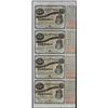 Image 1 : Uncut Sheet of (4) State of Louisiana Baby Bond Obsolete Notes