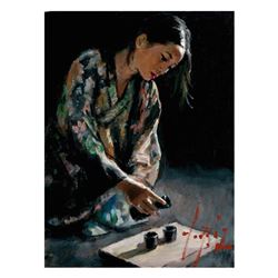 Geisha Pouring Sake by Perez, Fabian