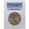 Image 1 : 1924 $1 Peace Dollar Silver Coin PCGS MS62