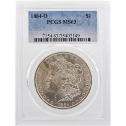 1884-O $1 Morgan Silver Dollar Coin PCGS MS63