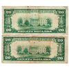 Image 2 : Lot (2) 1929 $20 Portland OR National Currency Notes