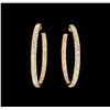 Image 1 : 7.92 ctw Diamond Earrings - 14KT Rose Gold