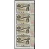 Image 1 : Uncut Sheet of (4) State of Louisiana Baby Bond Obsolete Notes