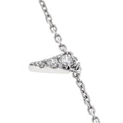 0.31 ctw Diamond Necklace - 18KT White Gold