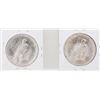 Image 2 : Lot of (2) 1924 $1 Peace Silver Dollar Coins