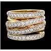 Image 2 : 1.15 ctw Diamond Ring - 14KT Yellow Gold