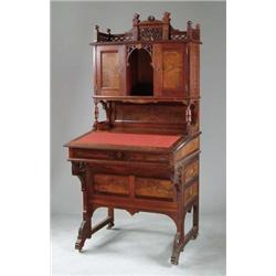 GOOD WALNUT EASTLAKE DAVENPORT SECRETARY.