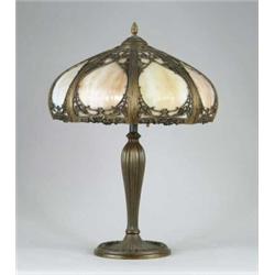 SLAG PANEL TABLE LAMP.