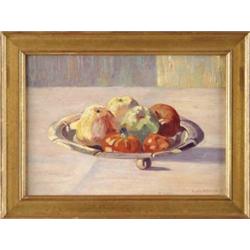 EMILE ALBERT GRUPPE (American, 1896-1978) STILL LIFE WITH FRUIT.