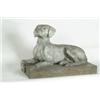 Image 1 : OUTSTANDING AND RARE LIFE SIZE ZINC GARDEN STATUE OF A RECLINING POINTER BY JANES, KIRTLAND & CO.