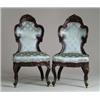 Image 1 : FINE PAIR OF ROSEWOOD LAMINATED SIDE CHAIRS ATTRIBUTED TO JOHN HENRY BELTER, N.Y. C. IN THE “HENRY C