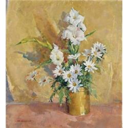 NAN GREACEN (American, 1908-1999) STILL LIFE WITH DAISIES.