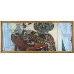 LUIGI LUCIONI (American, 1900-1988) INTERIOR ROOM SCENE.