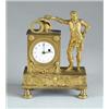 Image 1 : MINIATURE EMPIRE CLOCK WITH NAPOLEON LIKE FIGURE.