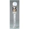 Image 1 : OUTSTANDING MARBLE/ONYX LAMP WITH EAGLE AND GLOBE.