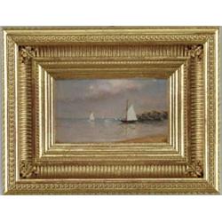 FRANCIS AUGUSTUS SILVA (American, 1835-1886) TRANQUIL SAIL.