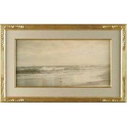 WILLIAM TROST RICHARDS (American, 1833-1905) “ROCKAWAY BEACH, NEW YORK 1889”.