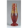 Image 1 : DAUM NANCY CAMEO GLASS AUTUMN SCENE VASE.