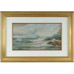 ALFRED THOMPSON BRICHER (American, 1837-1908) NEW ENGLAND COASTAL SCENE.