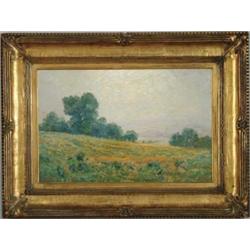 GRANVILLE SEYMOUR REDMOND (American, 1871-1935) WILD FLOWER HILLSIDE.