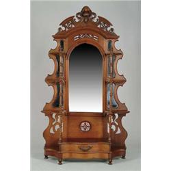 FINE VICTORIAN WALNUT ETERGERE.