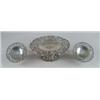Image 1 : FABULOUS THREE PIECE STERLING SILVER COMPOTE SET BY HOWARD & CO.