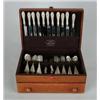 Image 1 : 94-PIECE CASED STERLING FLATWARE SET BY STIEFF CO. IN THE “ROSE” PATTERN.