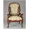 Image 1 : LAMINATED ROSEWOOD CARVED ARMCHAIR ATTRIBUTED TO JOHN HENRY BELTER, N.Y.C.
