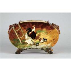 IMPORTANT AND RARE ARTIST SIGNED ART POTTERY EMILE GALLE VASE.