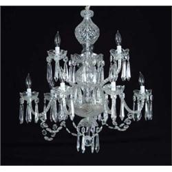 WATERFORD CRYSTAL CHANDELIER.