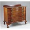 Image 1 : FINE MAHOGANY REPRODUCTION SERPENTINE FRONT CHEST.