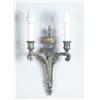 Image 1 : OUTSTANDING SET OF SIX DOUBLE SILVERED BRONZE WALL SCONCES.