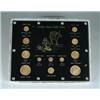 Image 1 : COIN:  UNITED STATES 12 PIECE FULL SET GOLD TYPE SET.