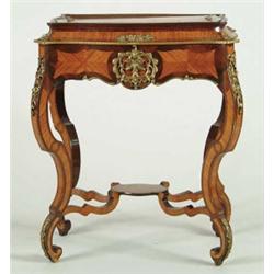 ELABORATE LOUIS XV STYLE ORNAMENTAL FERNERY/JARDINIÈRE WITH GILT BRONZE MOUNTS.